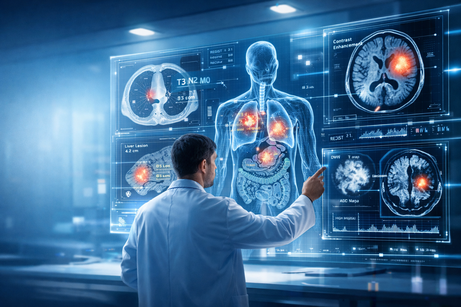 Oncoradiología Integral: Diagnóstico por Imágenes en Cáncer (TC y RM).